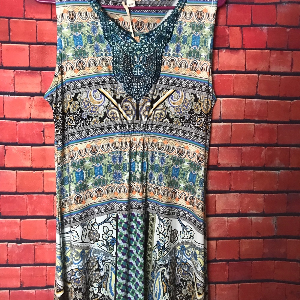 World Unity long flowy maxy dress